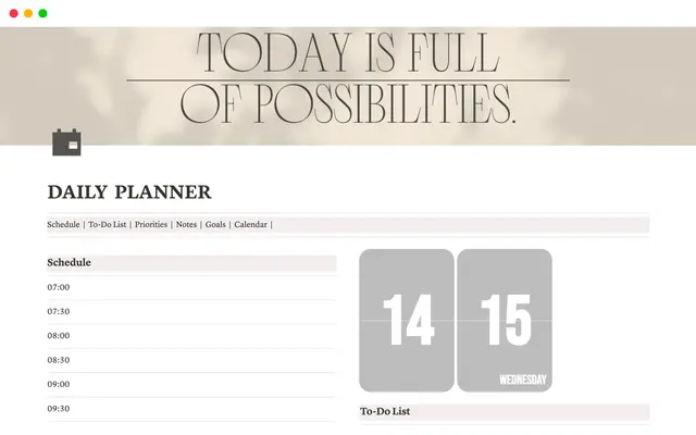 DAILY  PLANNER