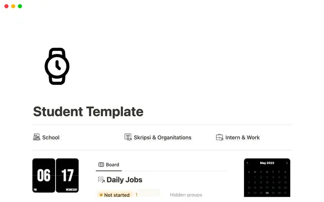 Student template