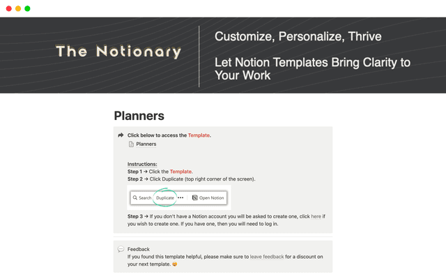 Planners