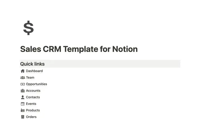 Sales CRM