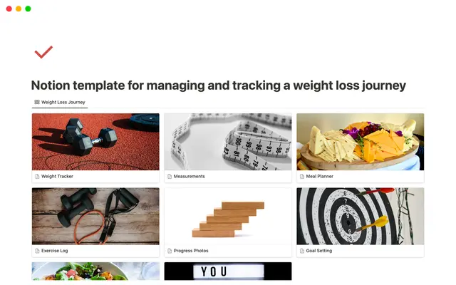 tracking a weight loss journey