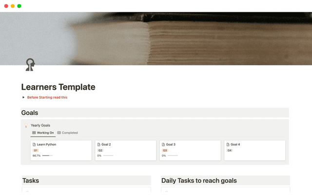 Learners Template